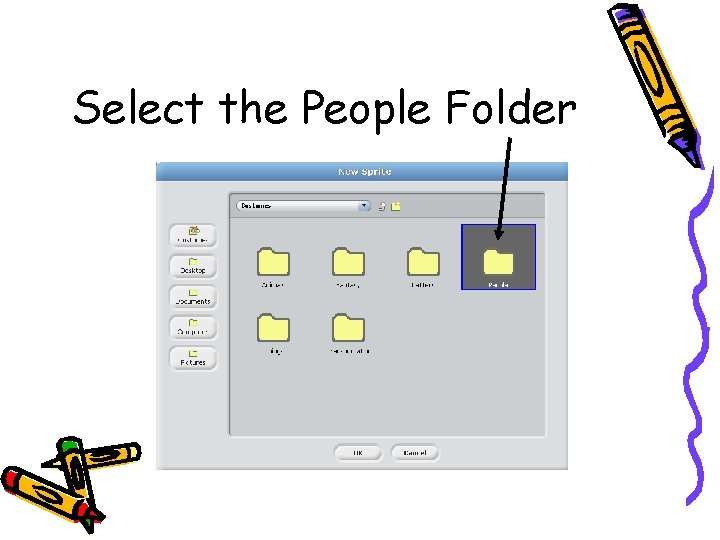 Select the People Folder 