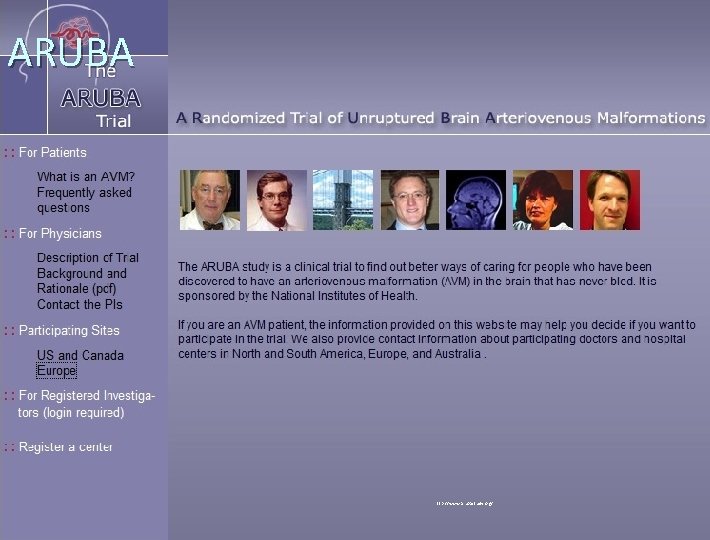 ARUBA http: //www. arubastudy. org/ 