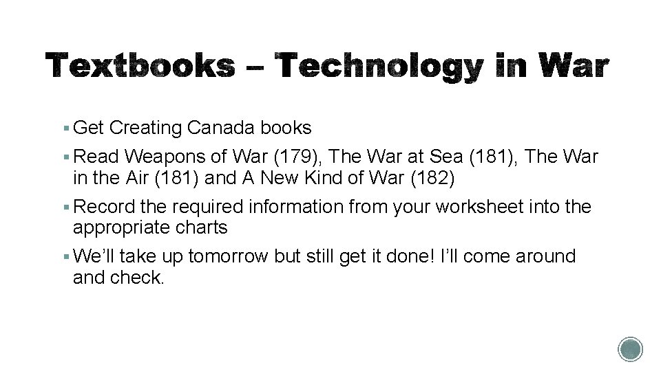 § Get Creating Canada books § Read Weapons of War (179), The War at