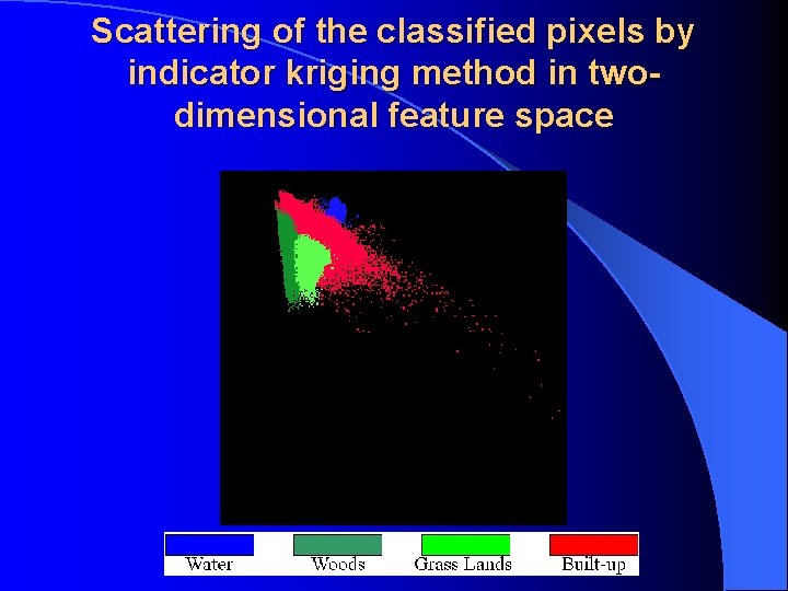 Scattering of the classified pixels by indicator kriging method in twodimensional feature space Scattering of the classified pixels by indicator kriging method in twodimensional feature space
