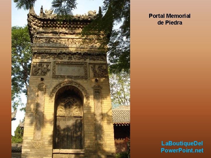 Portal Memorial de Piedra La. Boutique. Del Power. Point. net 