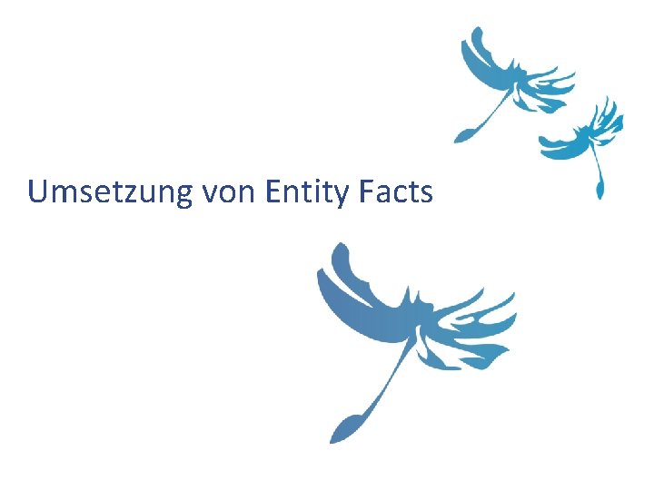 Umsetzung von Entity Facts 