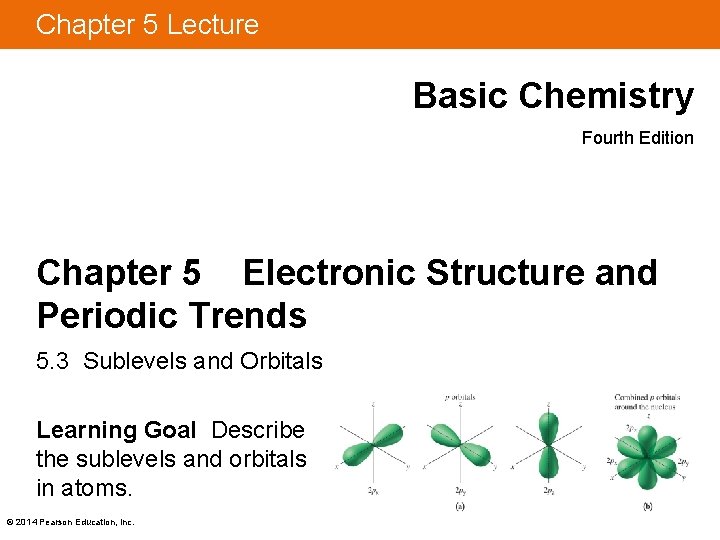 Chapter 5 Lecture Basic Chemistry Fourth Edition Chapter 5 Electronic Structure and Periodic Trends