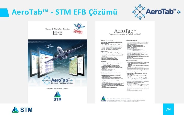Aero. Tab™ - STM EFB Çözümü /14 