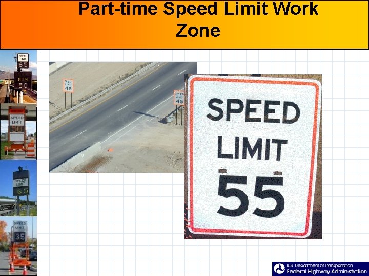 Part-time Speed Limit Work Zone 