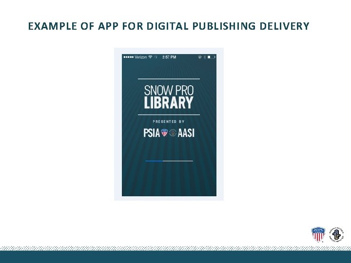 EXAMPLE OF APP FOR DIGITAL PUBLISHING DELIVERY 