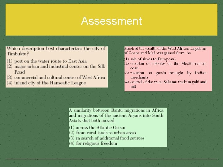 Assessment 