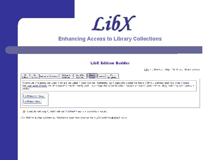 Enhancing Access to Library Collections 