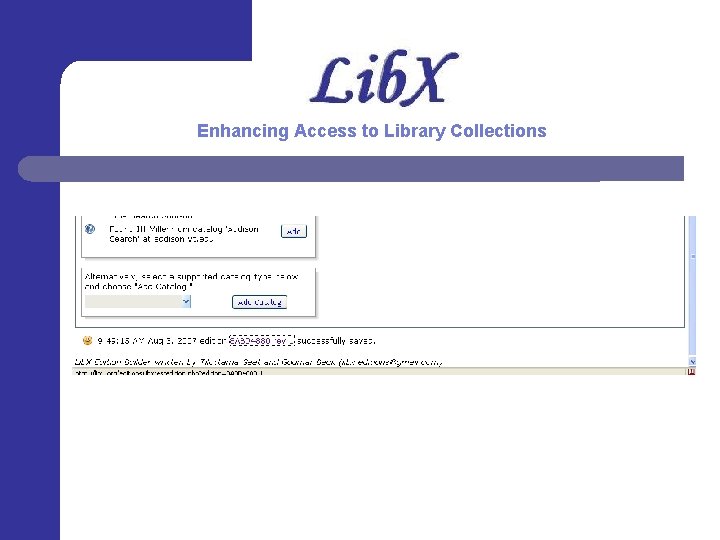 Enhancing Access to Library Collections 