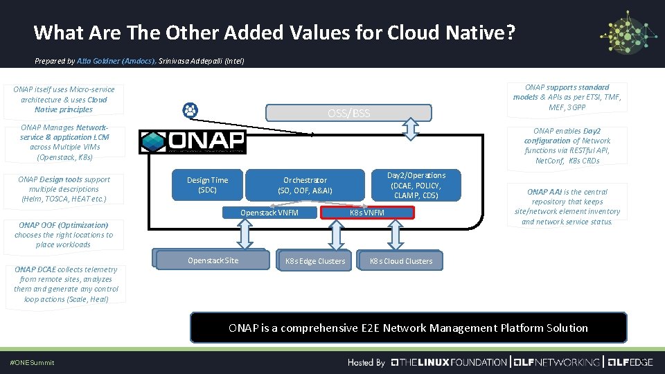 What Are The Other Added Values for Cloud Native? Prepared by Alla Goldner (Amdocs),