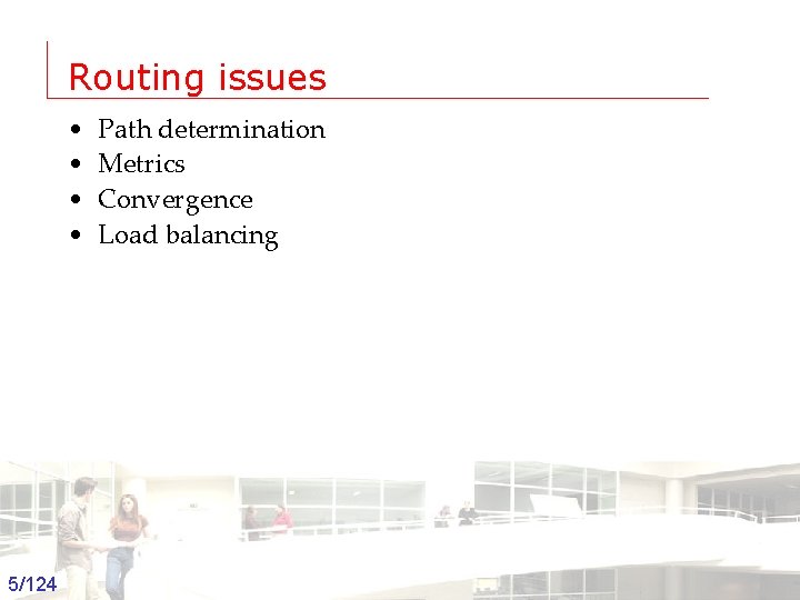 IP Routing Dynamic Routing Protocols Problem How are