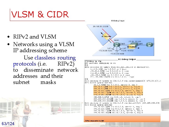 VLSM & CIDR • RIPv 2 and VLSM • Networks using a VLSM IP