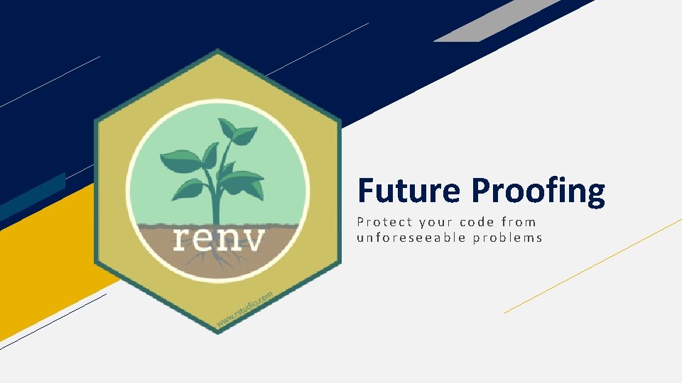 Future Proofing Protect your code from unforeseeable problems 
