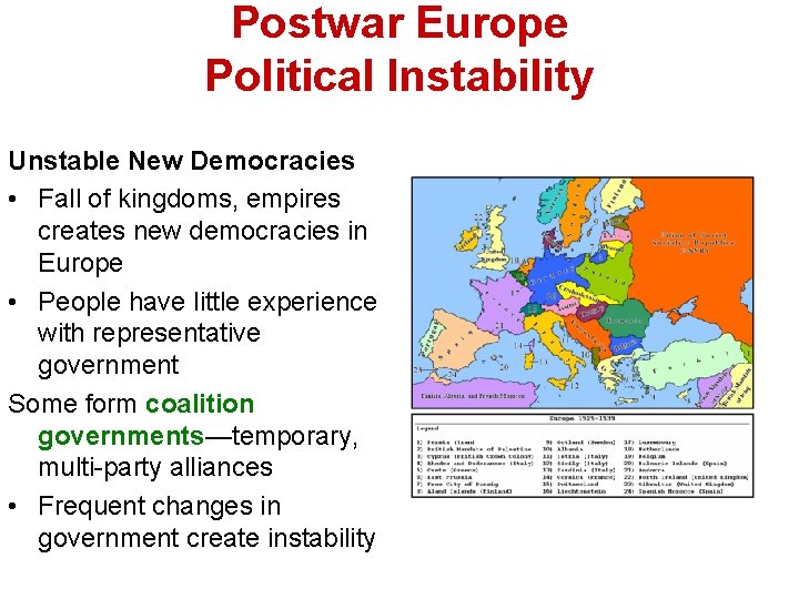 Global Depression After World War I an economic