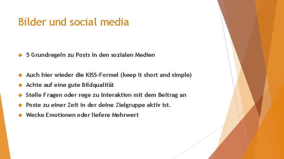 Bilder und social media 5 Grundregeln zu Posts in den sozialen Medien Auch hier