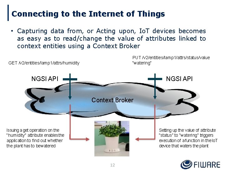 Connecting to the Internet of Things • Capturing data from, or Acting upon, Io.