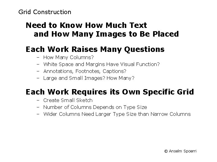 Grid Construction Need to Know How Much Text and How Many Images to Be