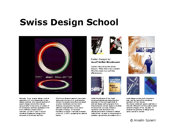 20 Fields Grid - Example 2 a Swiss Design School Poster Designs by Josef