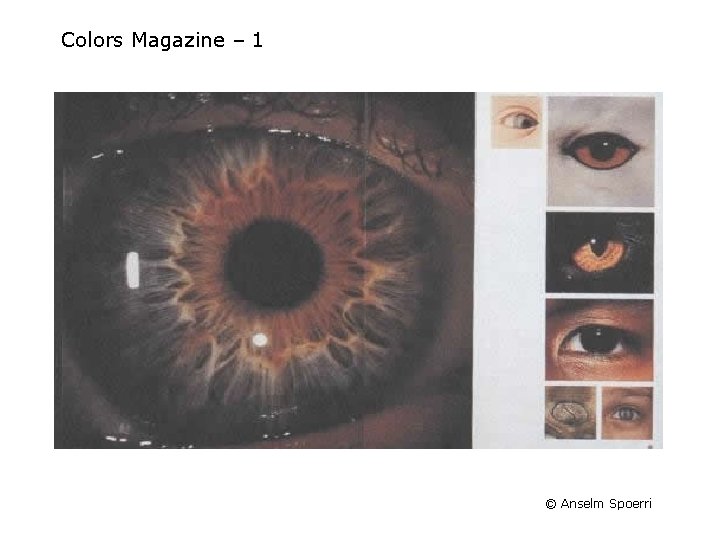 Colors Magazine – 1 © Anselm Spoerri 