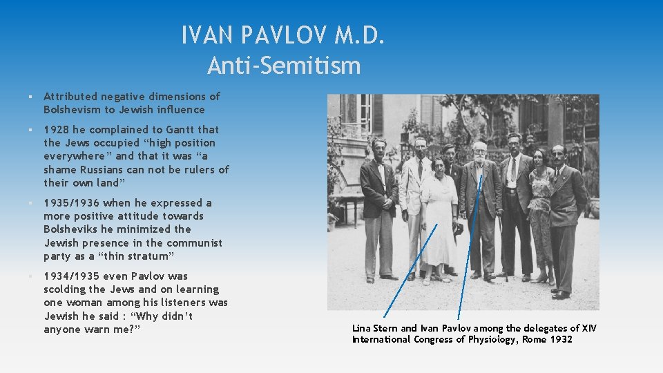 IVAN PAVLOV M. D. Anti-Semitism § Attributed negative dimensions of Bolshevism to Jewish influence