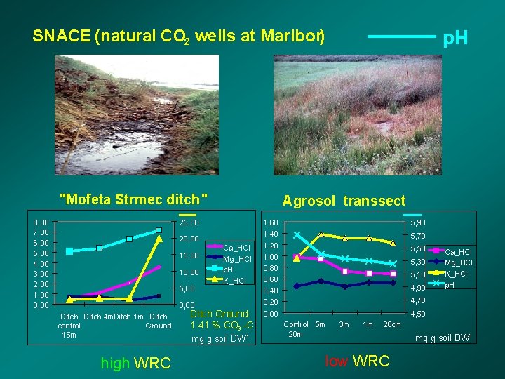 SNACE (natural CO 2 wells at Maribor) "Mofeta Strmec ditch" 8, 00 7, 00