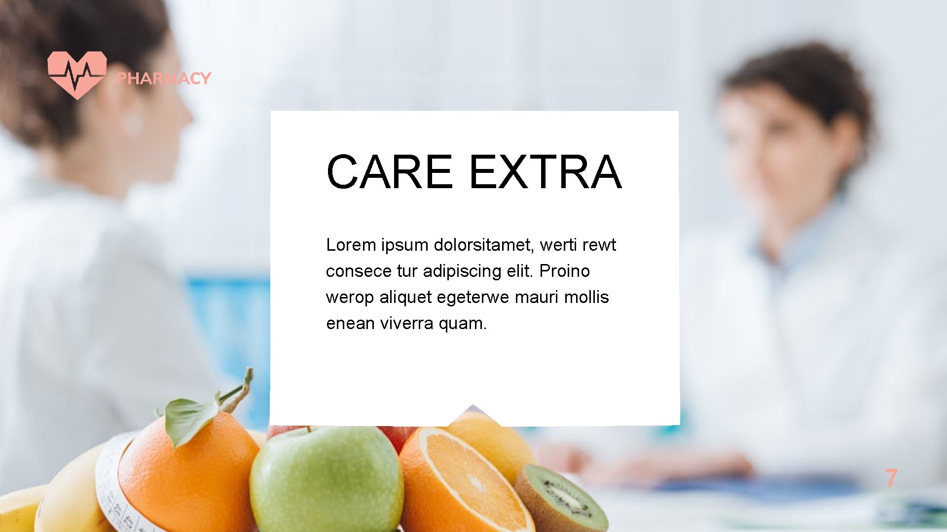 CARE EXTRA Lorem ipsum dolorsitamet, werti rewt consece tur adipiscing elit. Proino werop aliquet