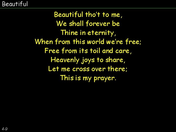 Beautiful robes so white Beautiful land of light