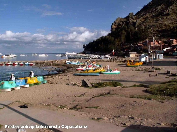 Přístav bolívijského města Copacabana 