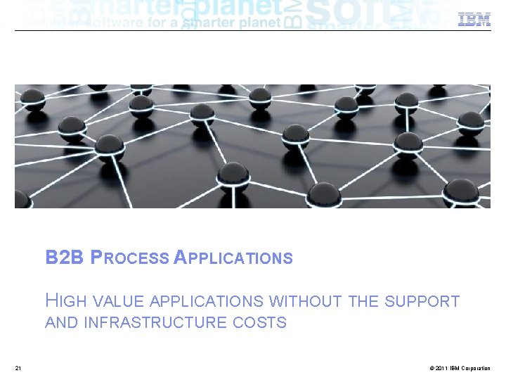 B 2 B PROCESS APPLICATIONS HIGH VALUE APPLICATIONS WITHOUT THE SUPPORT AND INFRASTRUCTURE COSTS