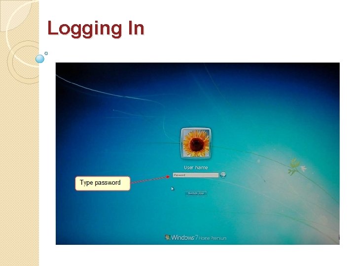 Logging In Logging In
