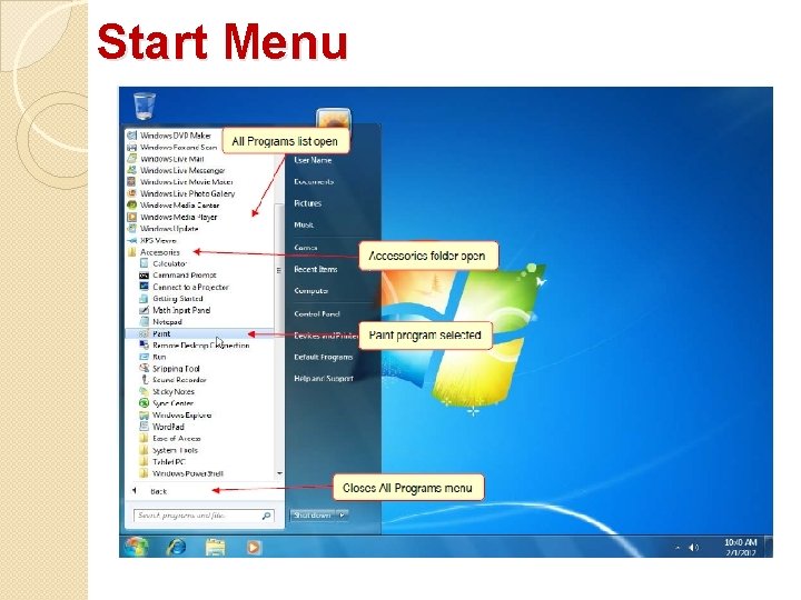 Start Menu Start Menu