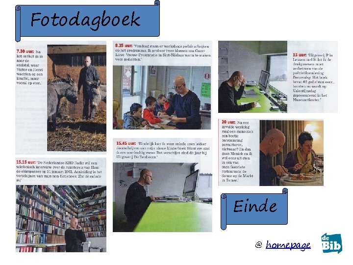 Fotodagboek Einde @ homepage 