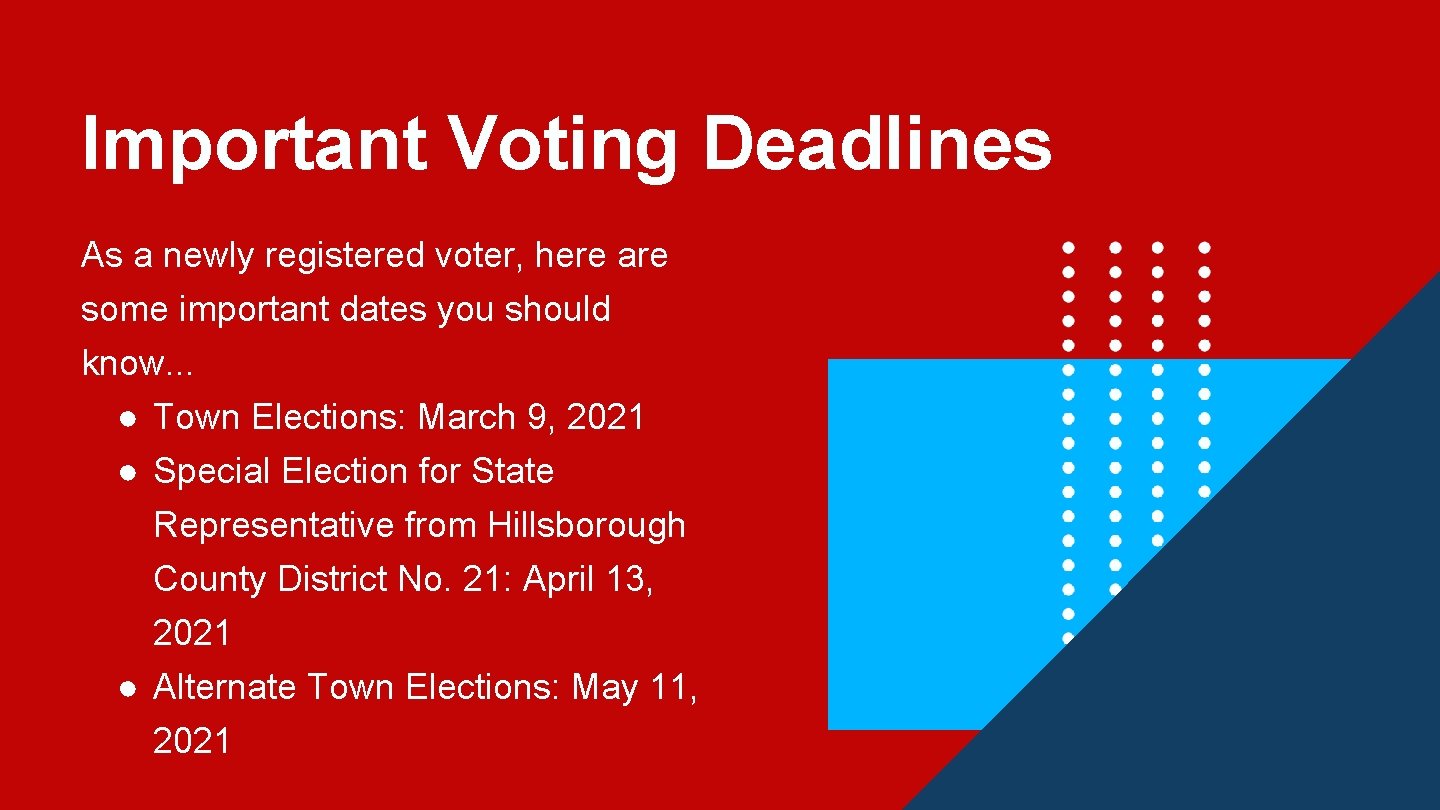 New Hampshire Voter Registration Guide: Eligibility, Deadlines, And Ways To Sign Up