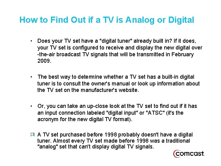 How to Find Out if a TV is Analog or Digital • Does your