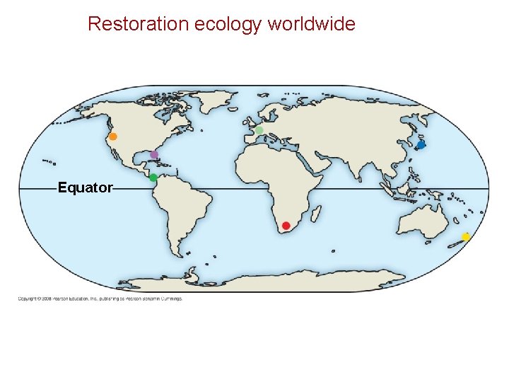 Restoration ecology worldwide Equator 