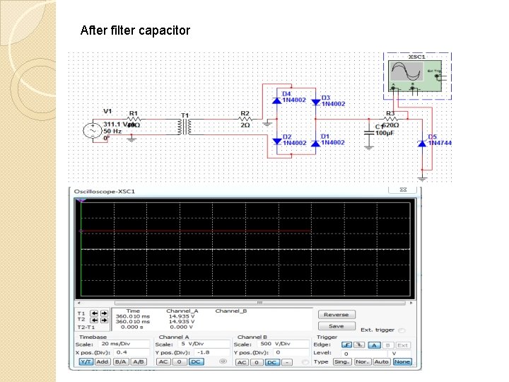 After filter capacitor 