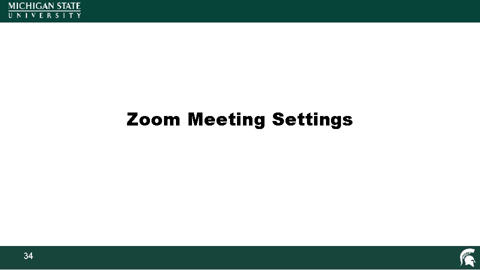 Zoom Meeting Settings 34 