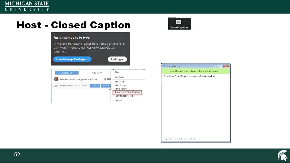 Host - Closed Caption 52 
