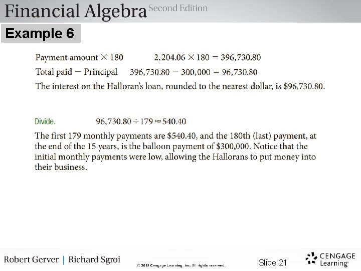 Example 6 Slide 21 