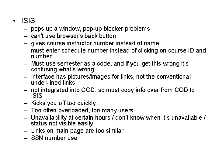  • ISIS – – – pops up a window, pop-up blocker problems can’t