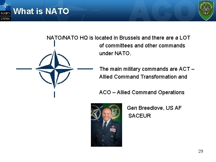 What is NATO/NATO HQ is located in Brussels and there a LOT of committees