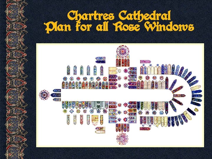 Chartres Cathedral Plan for all Rose Windows 