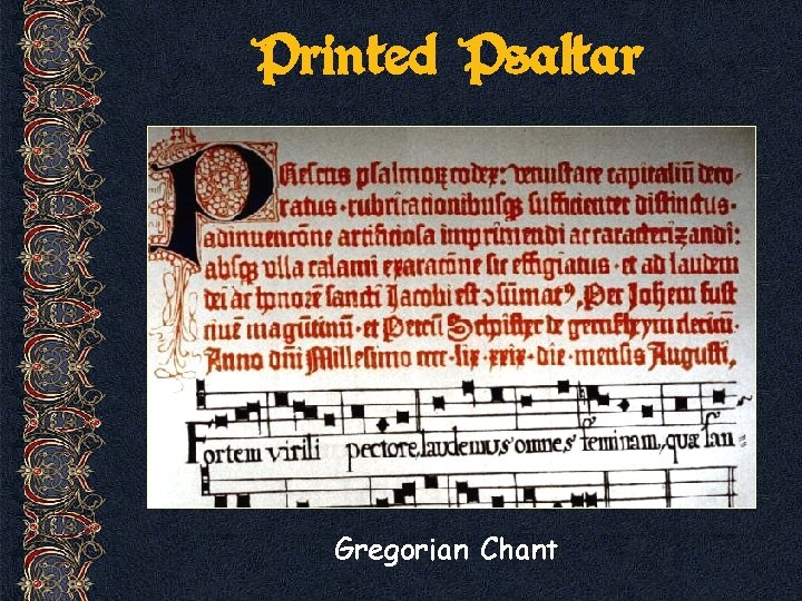 Printed Psaltar Gregorian Chant 