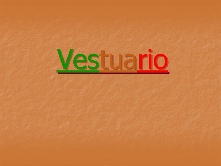 Vestuario 