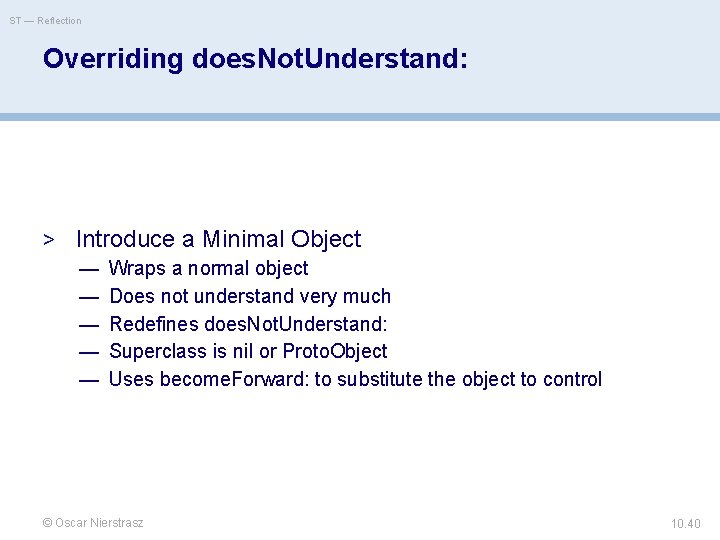 ST — Reflection Overriding does. Not. Understand: > Introduce a Minimal Object — Wraps