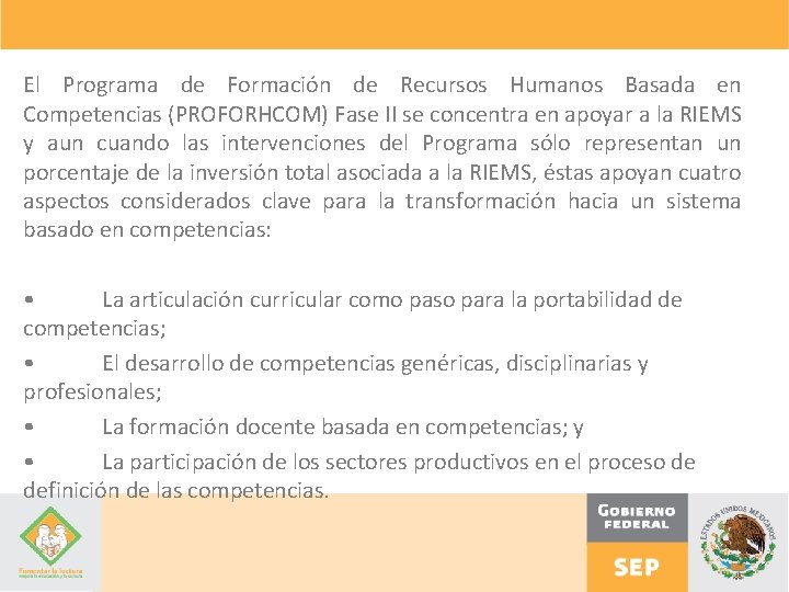 Programa de Formacin de Recursos Humanos Basada en