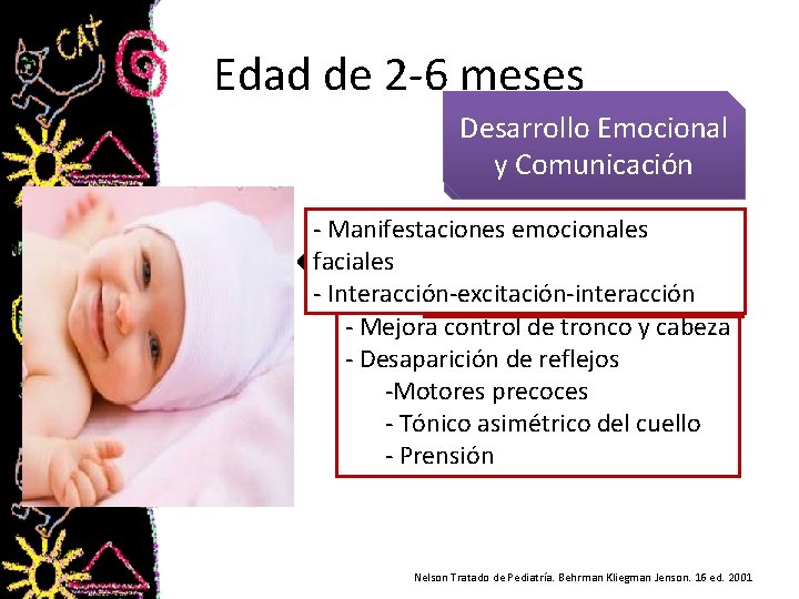 Edad de 2 -6 meses Desarrollo Emocional y Comunicación Desarrollo Cognitivo Físico - Manifestaciones