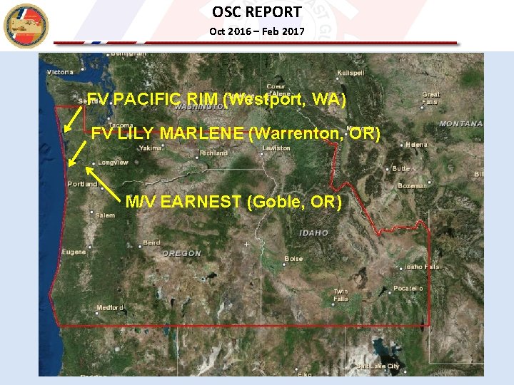 OSC REPORT Oct 2016 – Feb 2017 FV PACIFIC RIM (Westport, WA) FV LILY
