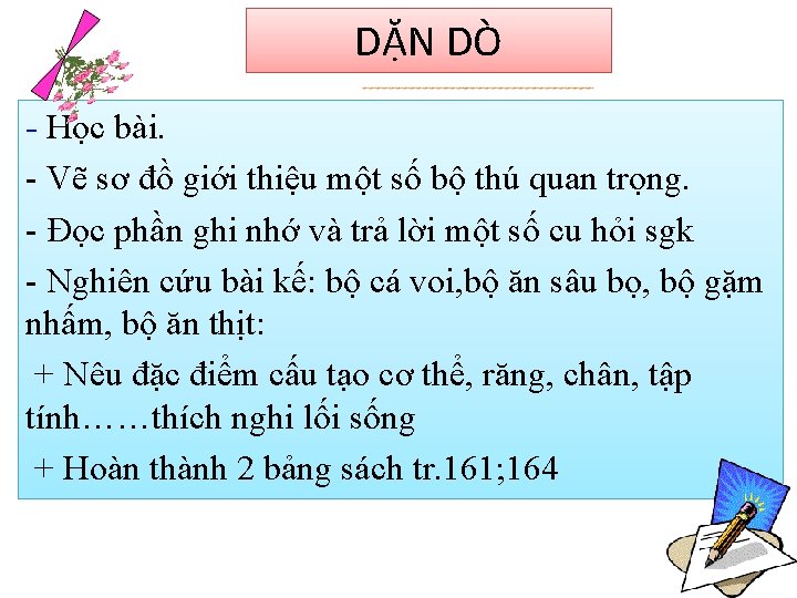 DẶN DÒ - Học bài. - Vẽ sơ đồ giới thiệu một số bộ