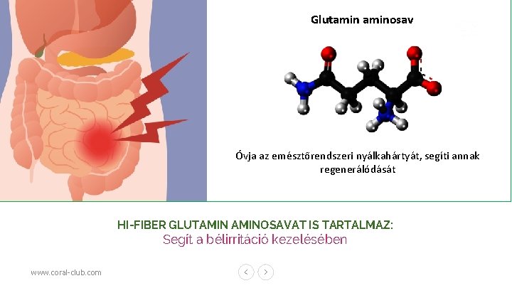 Glutaminosav Óvja az emésztőrendszeri nyálkahártyát, segíti annak regenerálódását HI-FIBER GLUTAMINOSAVAT IS TARTALMAZ: Segít a